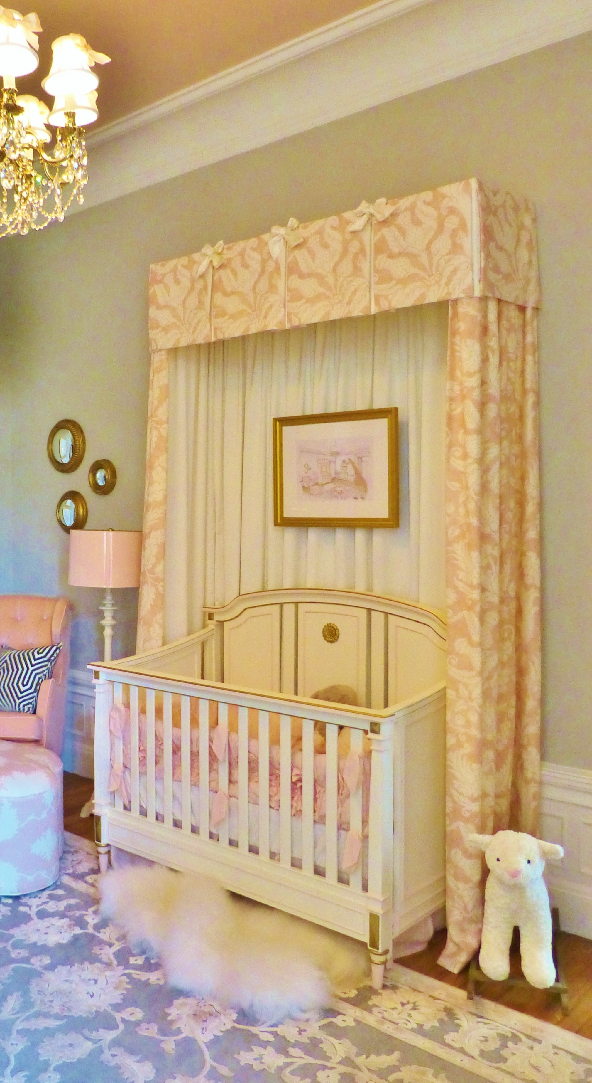  Mansion  in May Charming Baby Girl  s Nursery Kristine 